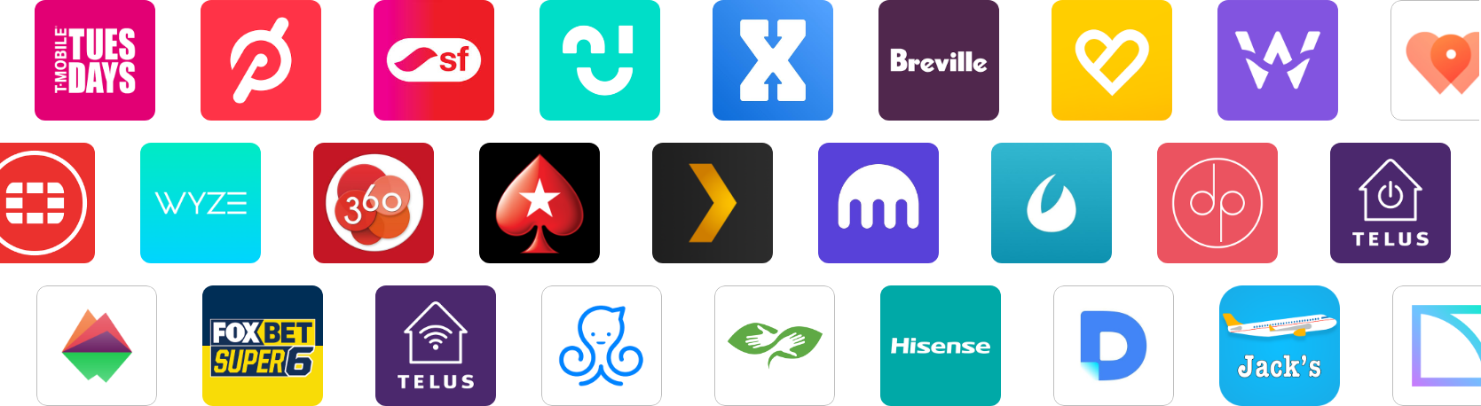 Company App Icons That Use AppReviewBot