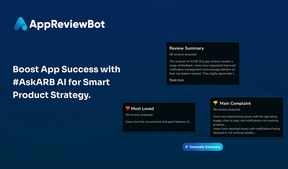 AskARB: AI-Powered App Review Analysis for Product Teams